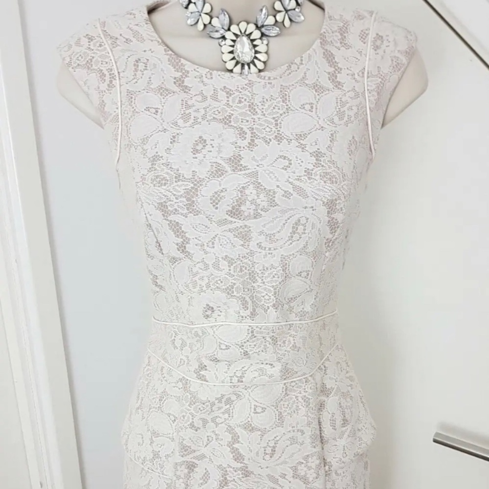 RIVER ISLAND Dress Pencil Lace Party Evening Cocktail Special Occasion Size UK 8